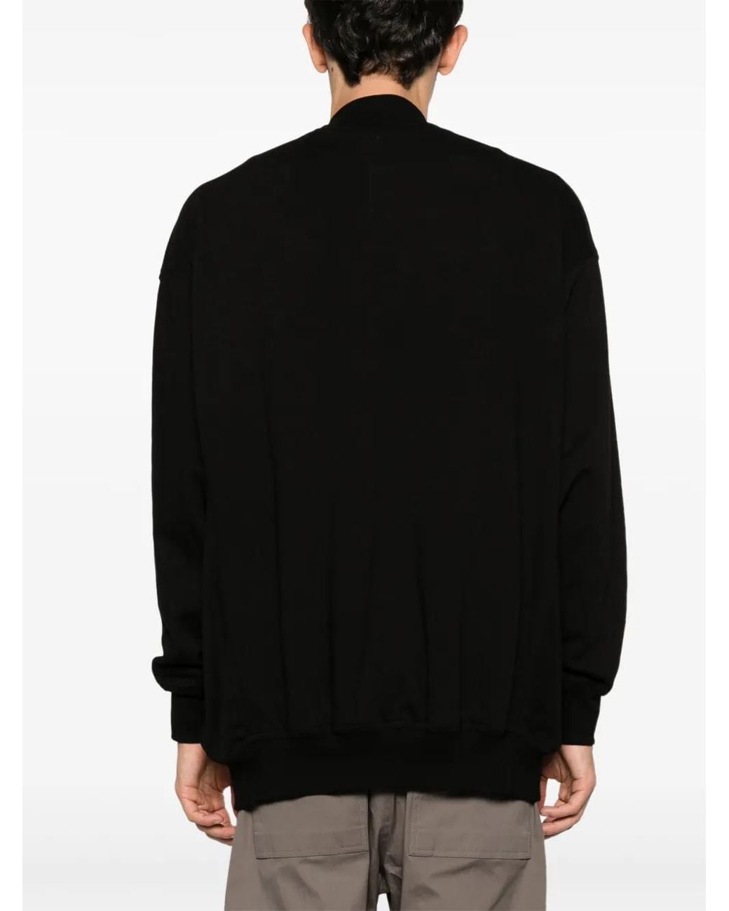 Rick Owens Black Jumbo Flight Sweatshirt for men