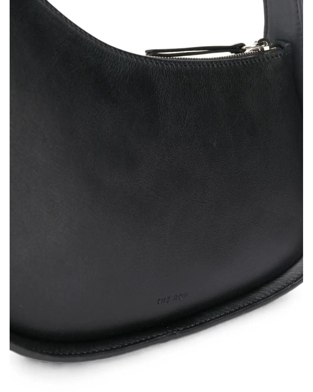 The Row Black Half Moon Tasche