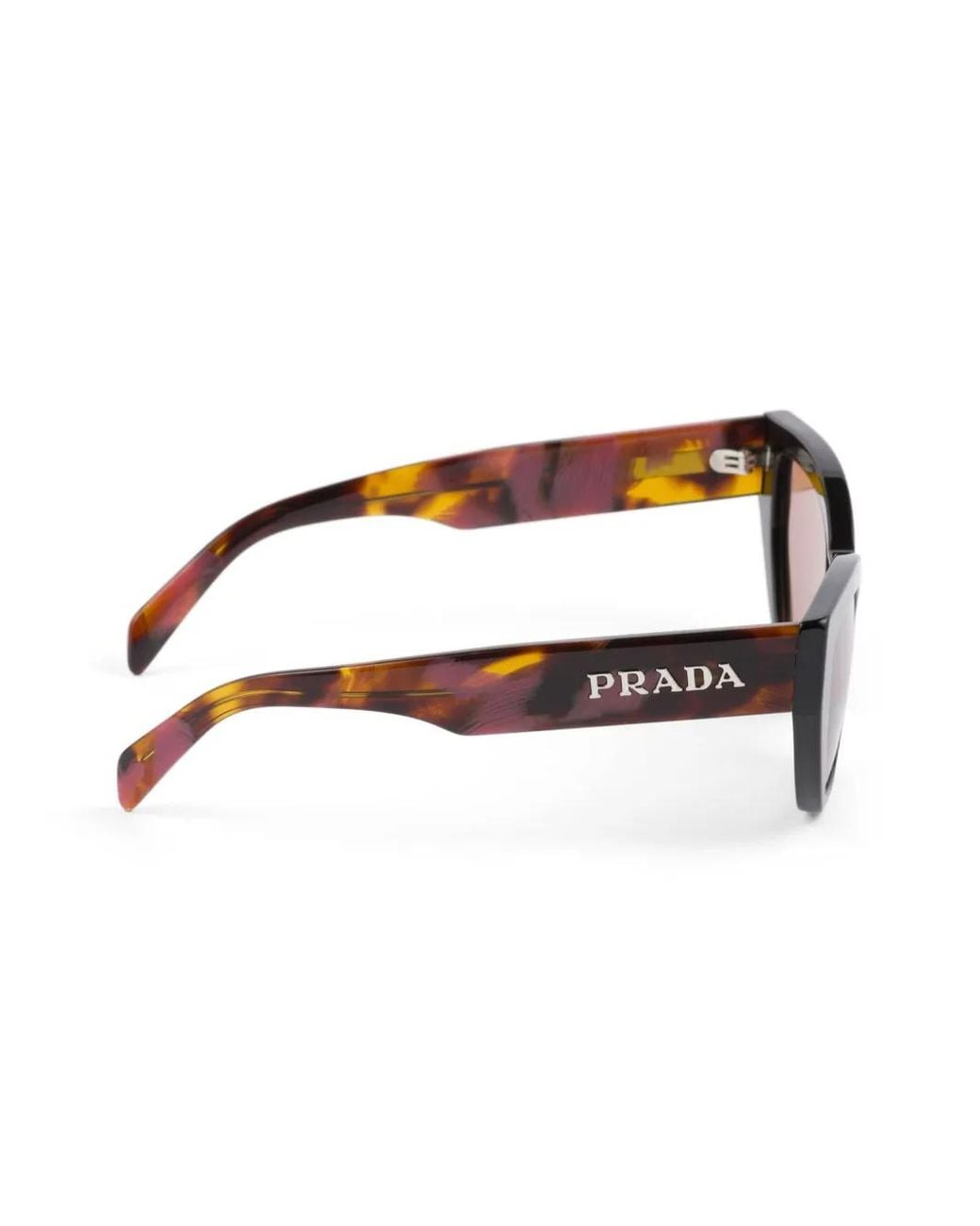 Prada Brown Tortoiseshell-Effect Cat-Eye Sunglasses