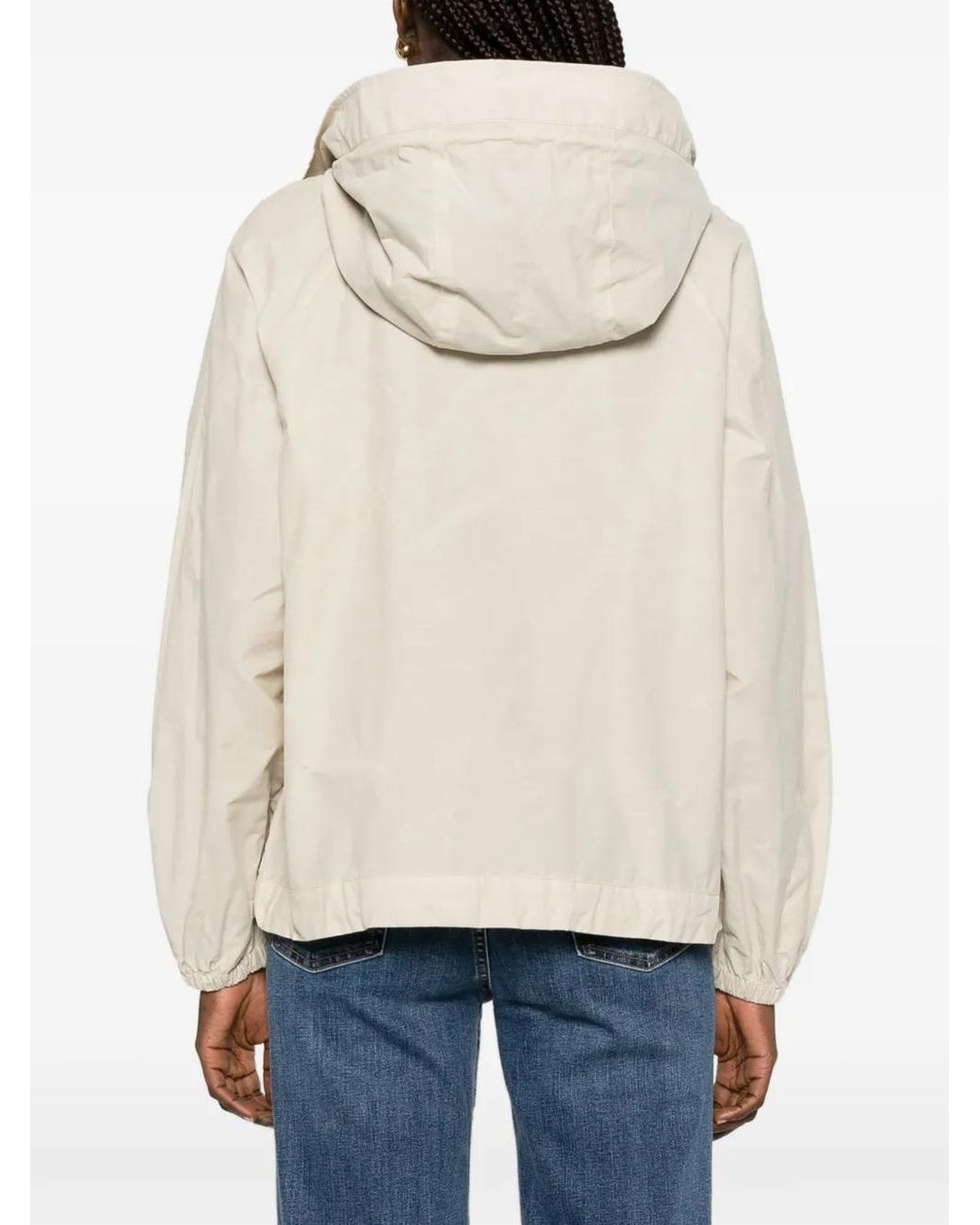 Barbour Natural Zip-Up Hooded Jacket