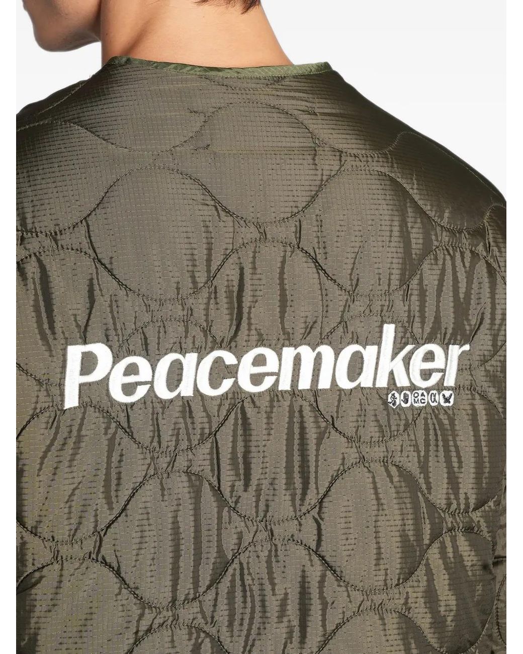 Peacemaker Oamc Green Quilted Jacket for men