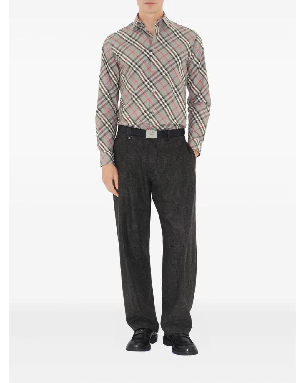 Burberry Gray Shirts for men
