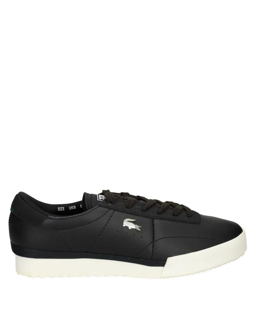 Lacoste Black Aura Leather Sneakers for men