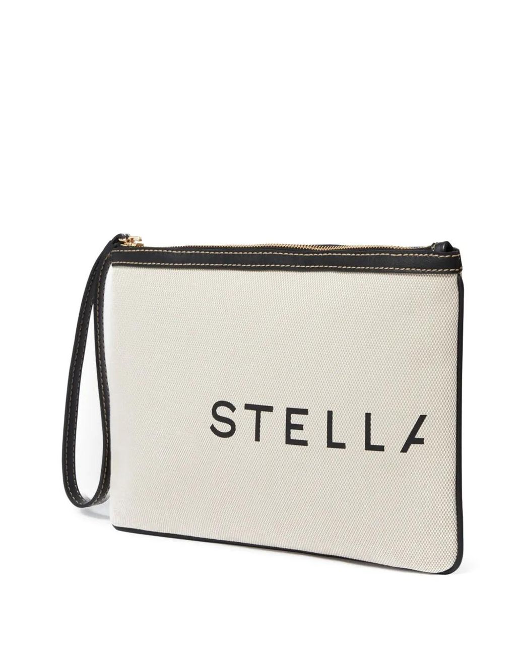 Stella McCartney Gray Logo-Print Purse