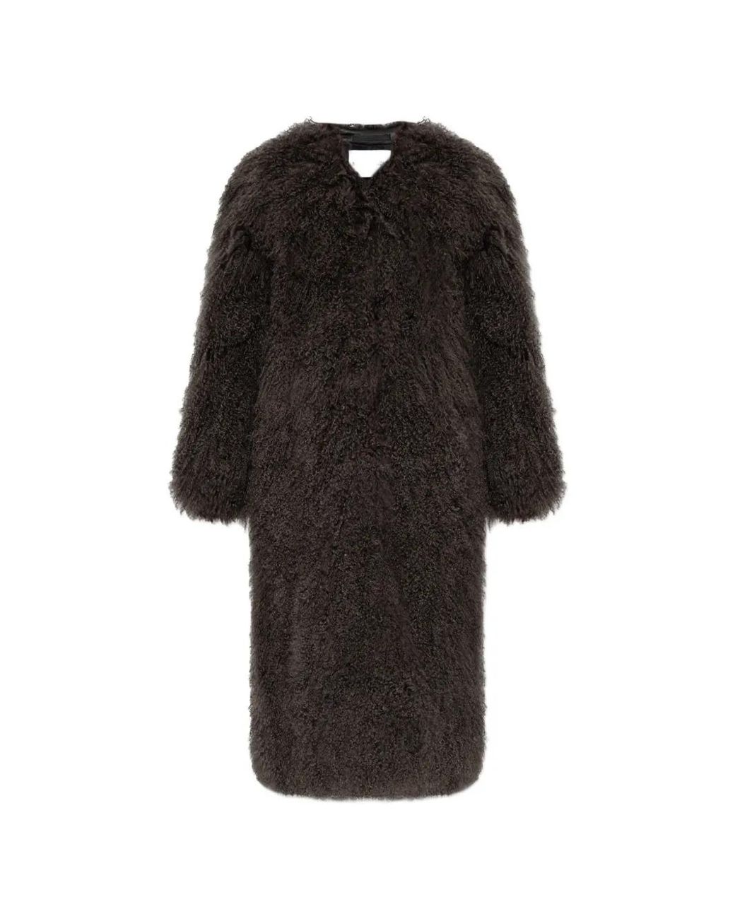 Stand Studio Black Carolina Sheep-Fur Coat