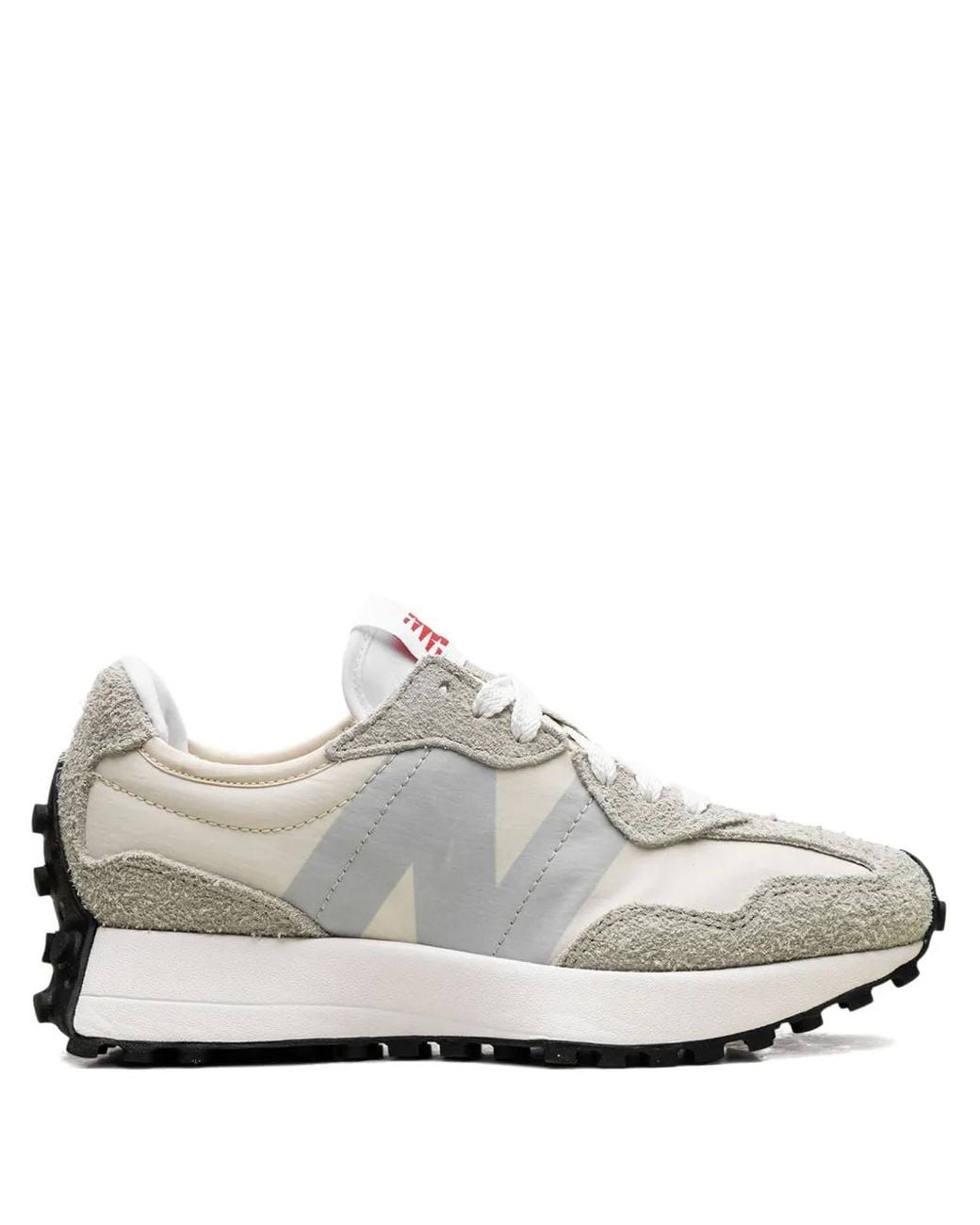 New Balance White 327 "Olivine/Pale Moss" Sneakers