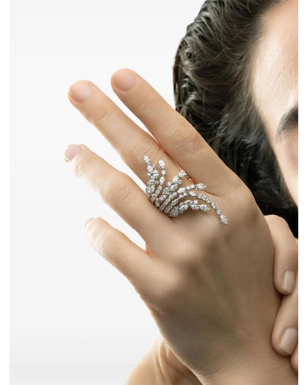 YEPREM Blue Y-Not Diamond Ring