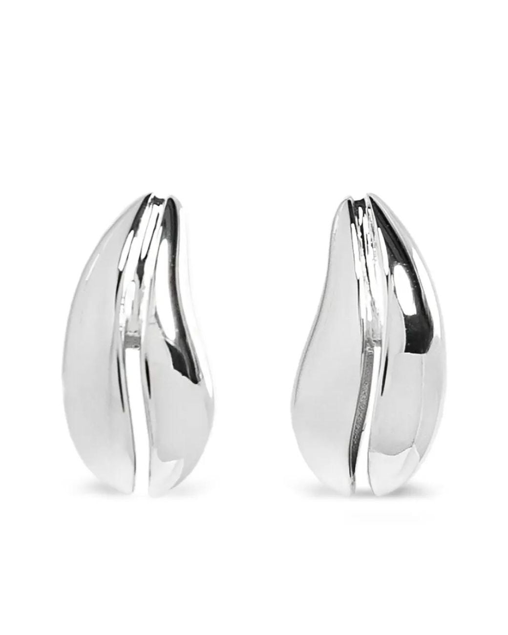 Tory Burch Brown Mini Pierced Earrings