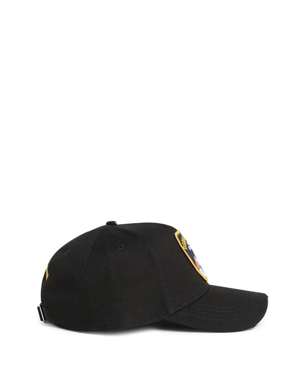DSquared² Black D2 Patch Cap for men