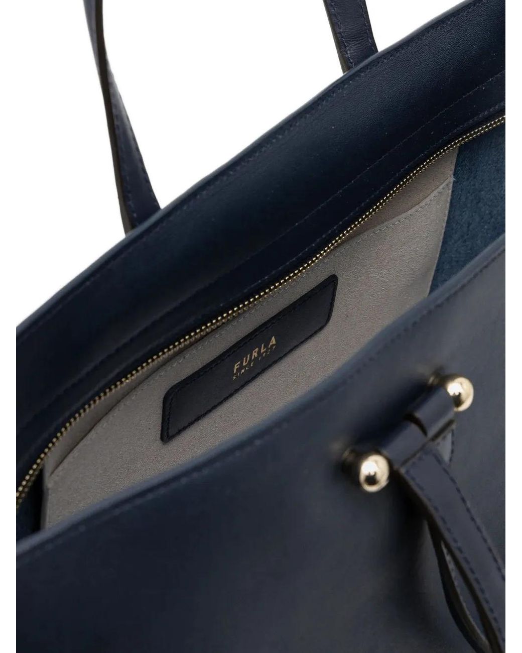 Furla Blue Duetto Tote Bag