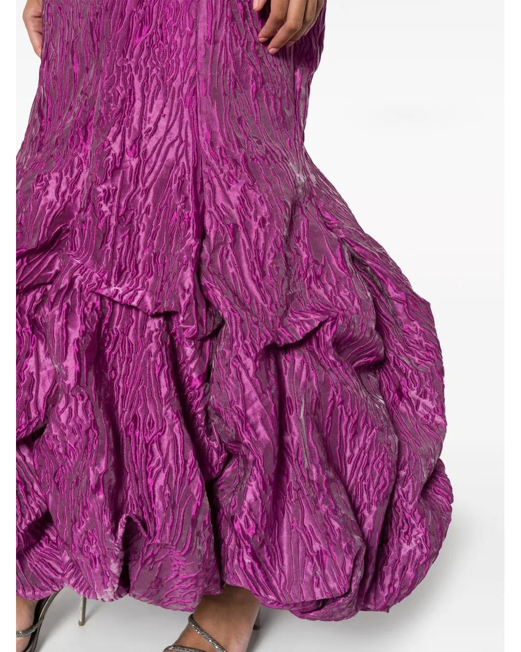 Baruni Purple Entrance Jacquard Gown