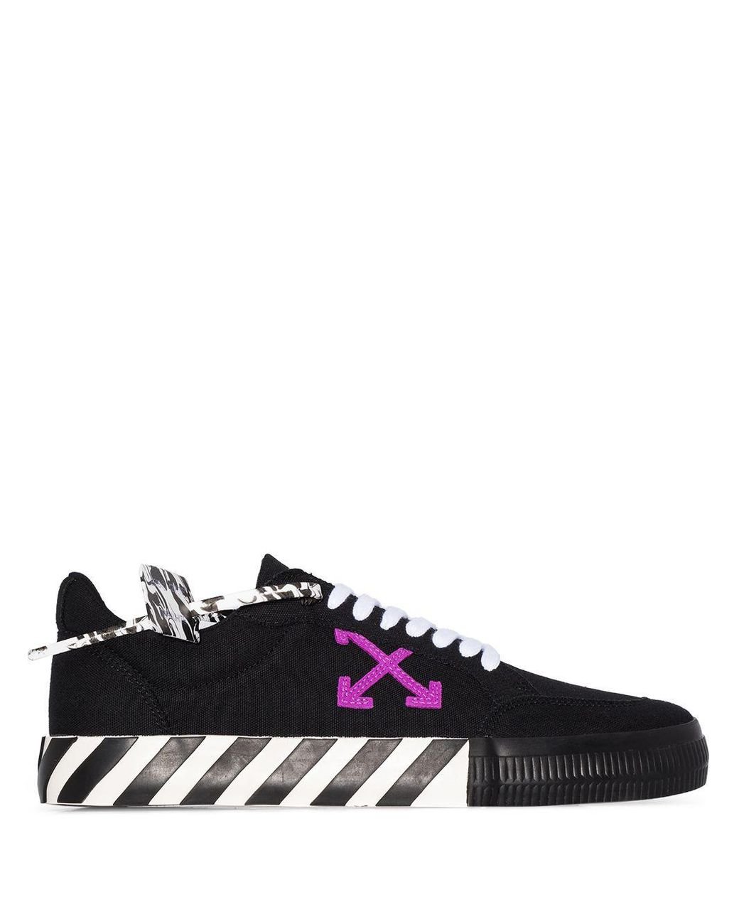 Off-White c/o Virgil Abloh Rubber Vulcanized Low-top Sneakers in Black ...