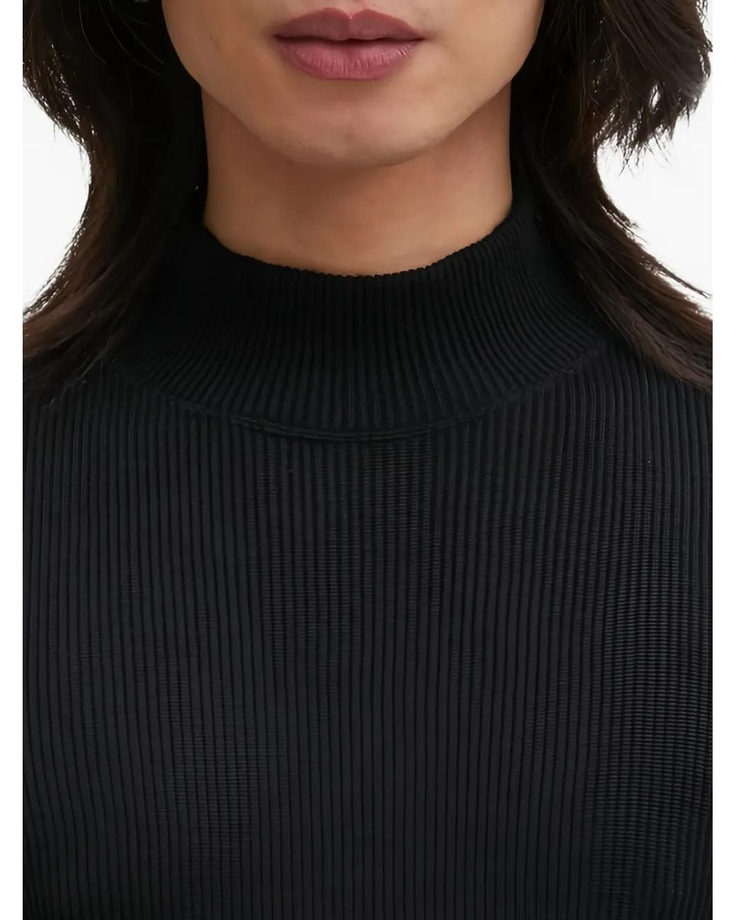 Visvim Black Ribbed Roll-Neck Jumper for men