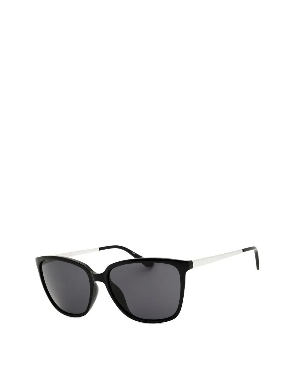 Draper James Black Rectangle-Frame Sunglasses