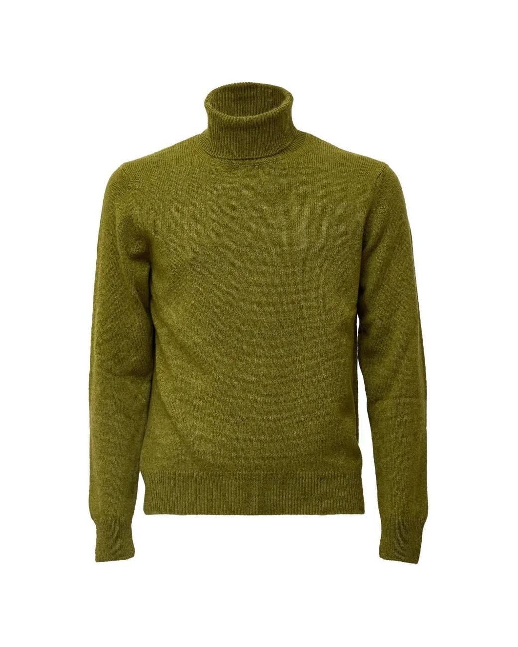 Zanone Roll-Neck Wool Sweater in het Green voor heren