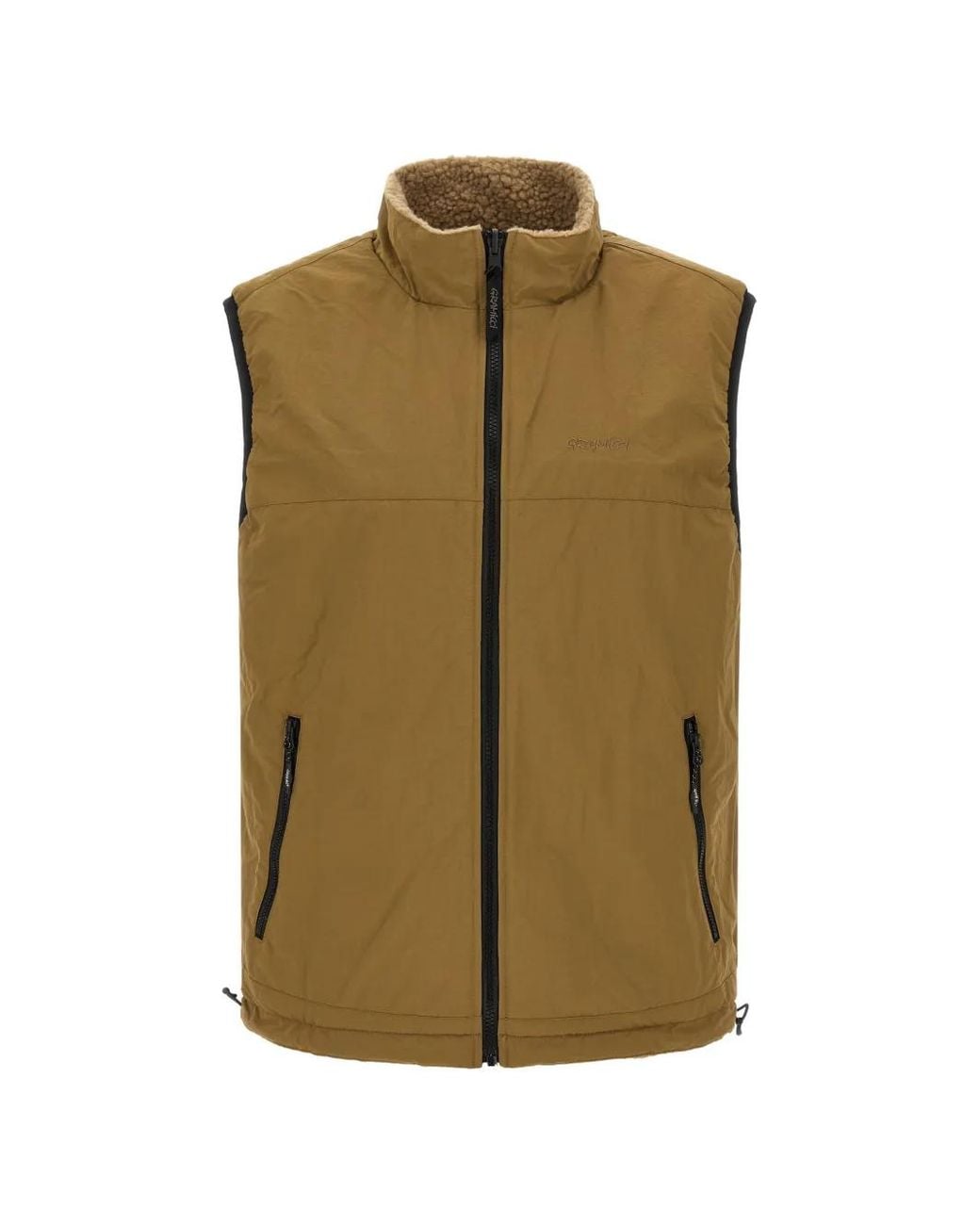 Gramicci Green Sherpa Reversible Gilet for men
