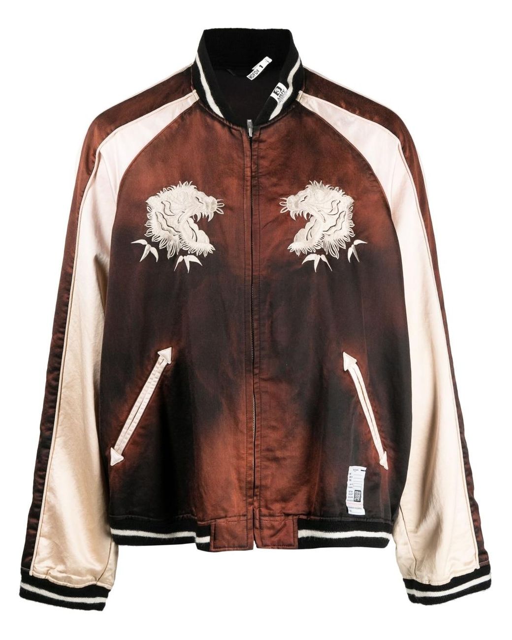 Maison Mihara Yasuhiro Gingumae Embroidered-design Bomber Jacket