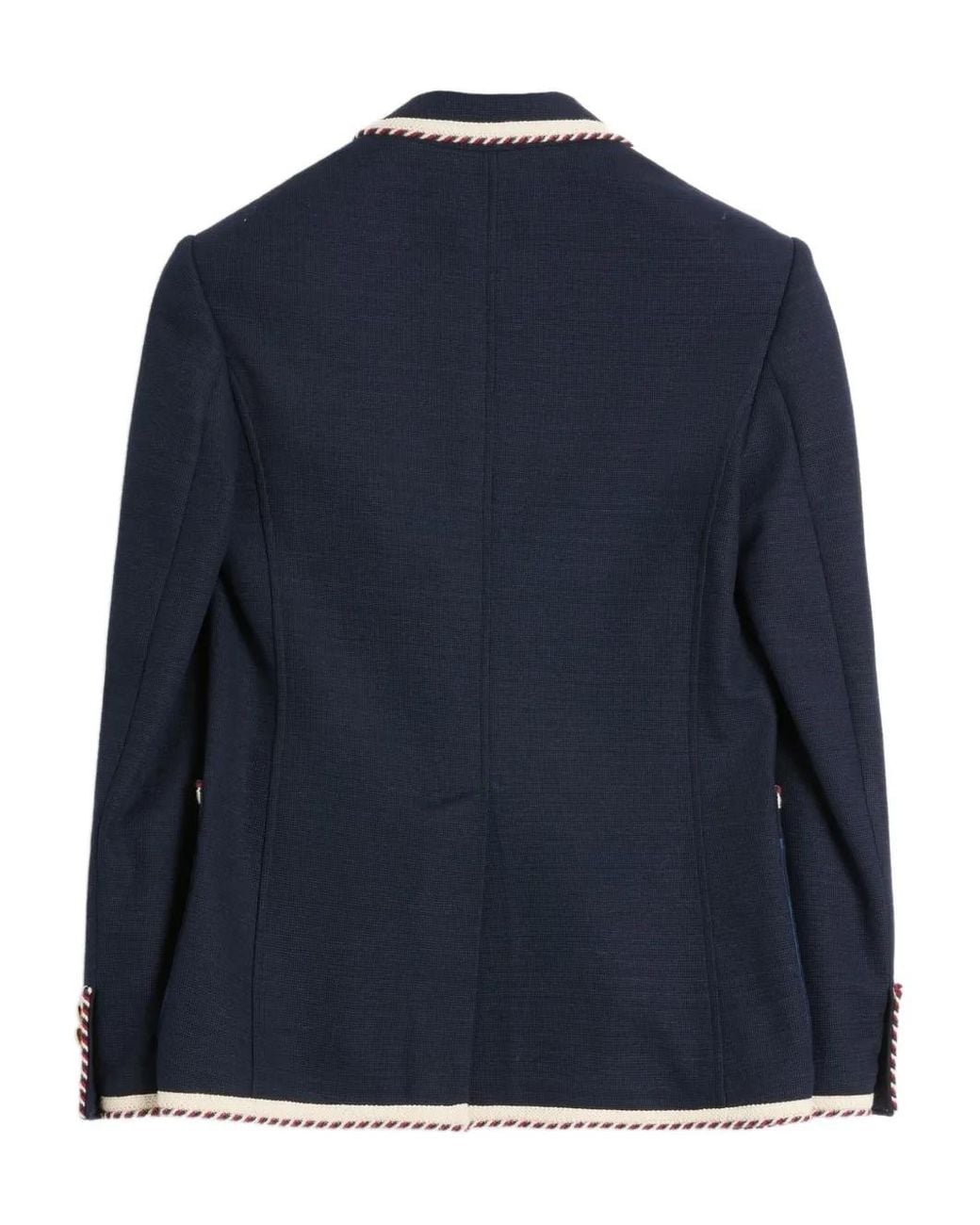 Valentino Garavani Blue Single-Breasted Blazer for men