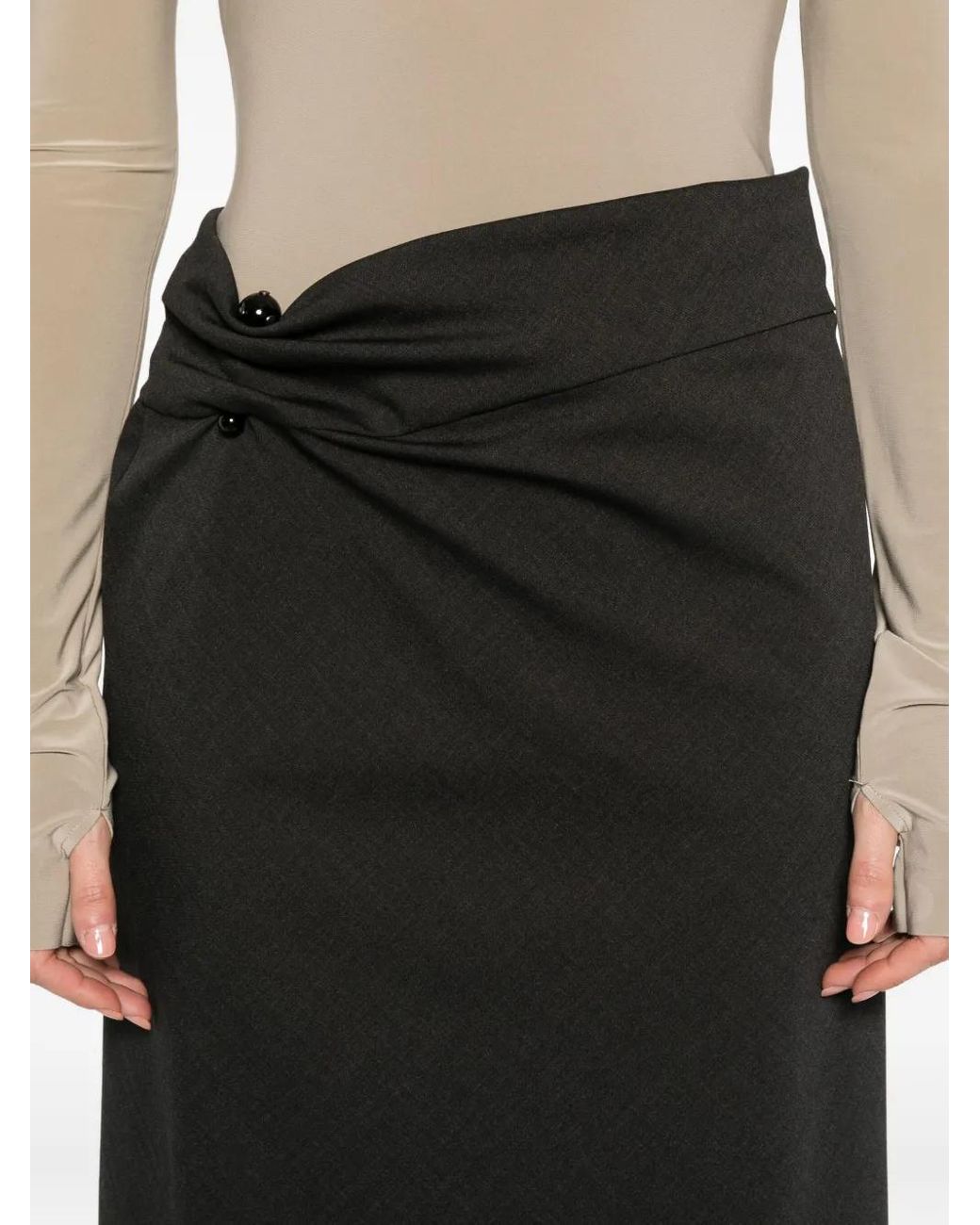 Alberta Ferretti Black Skirt