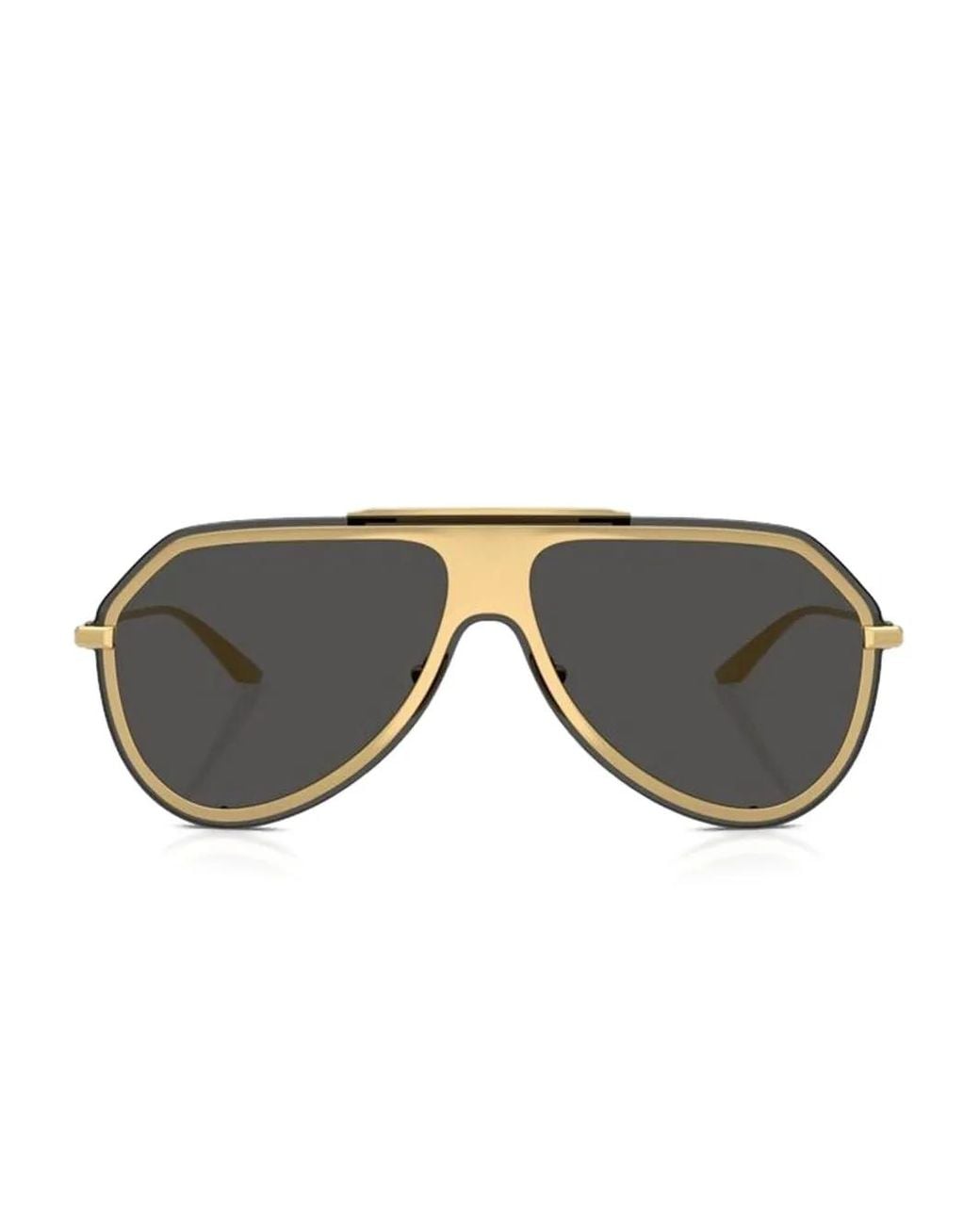 Dolce & Gabbana Gray Oversized-Frame Sunglasses for men