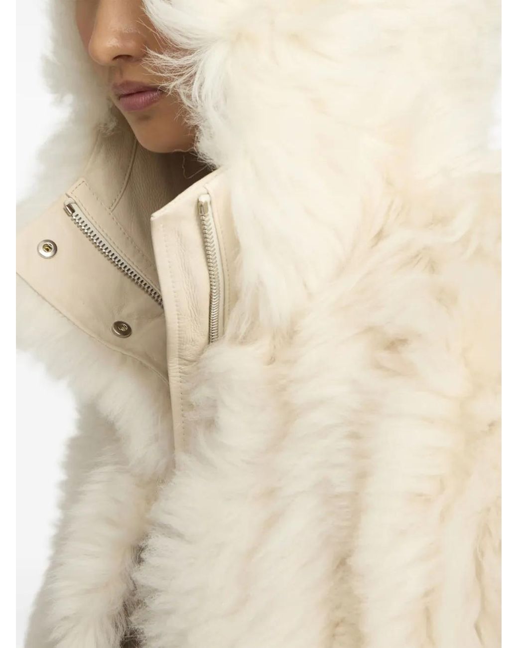 Yves Salomon Natural Long Toscana Coat