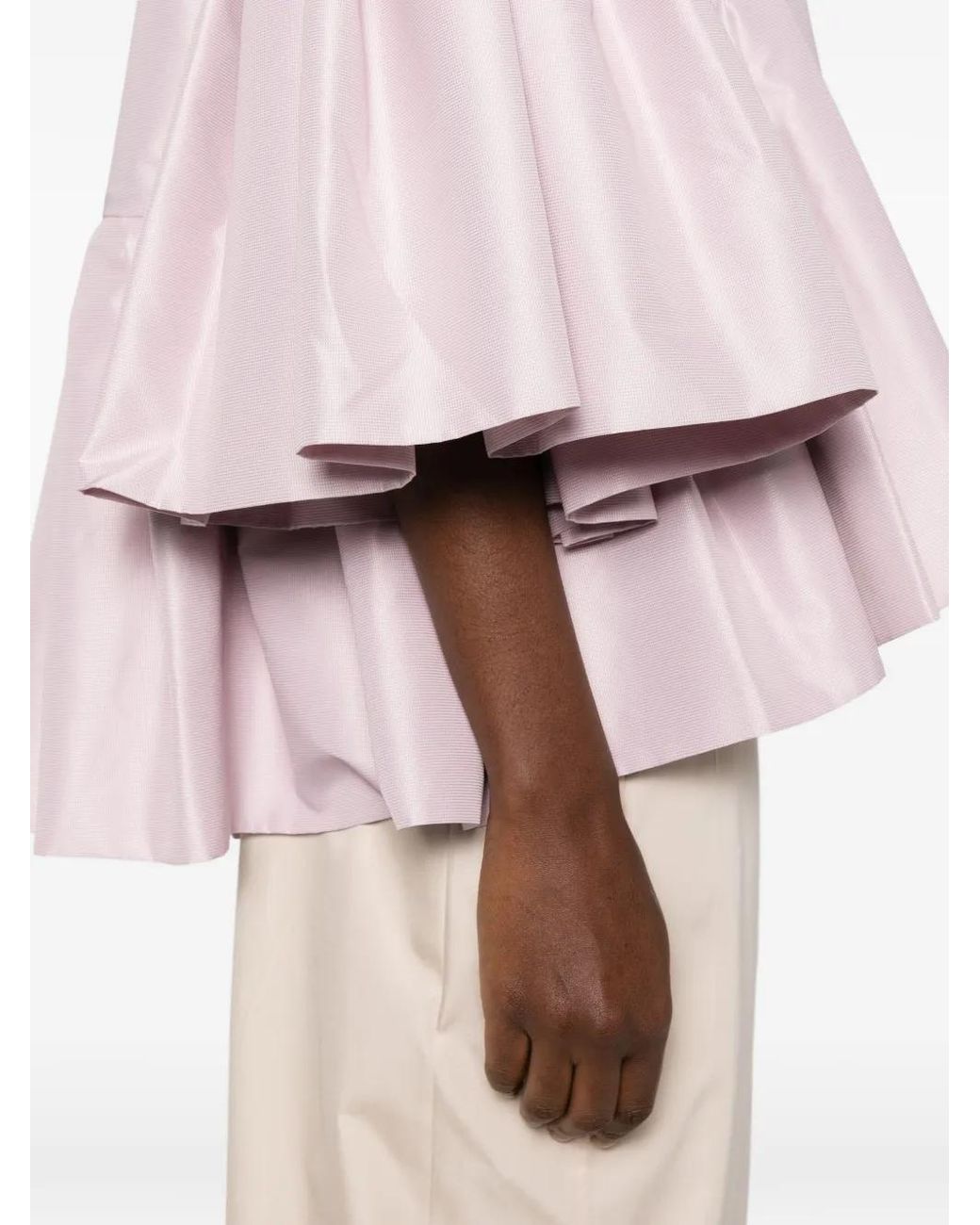 Parlor Pink Flounce-Hem Jacket