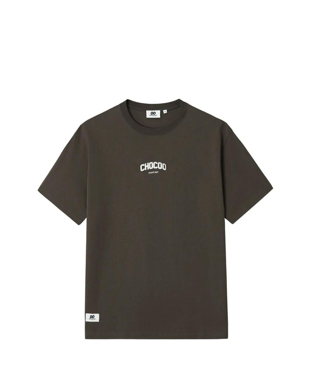 Chocoolate Gray Logo-Print T-Shirt for men