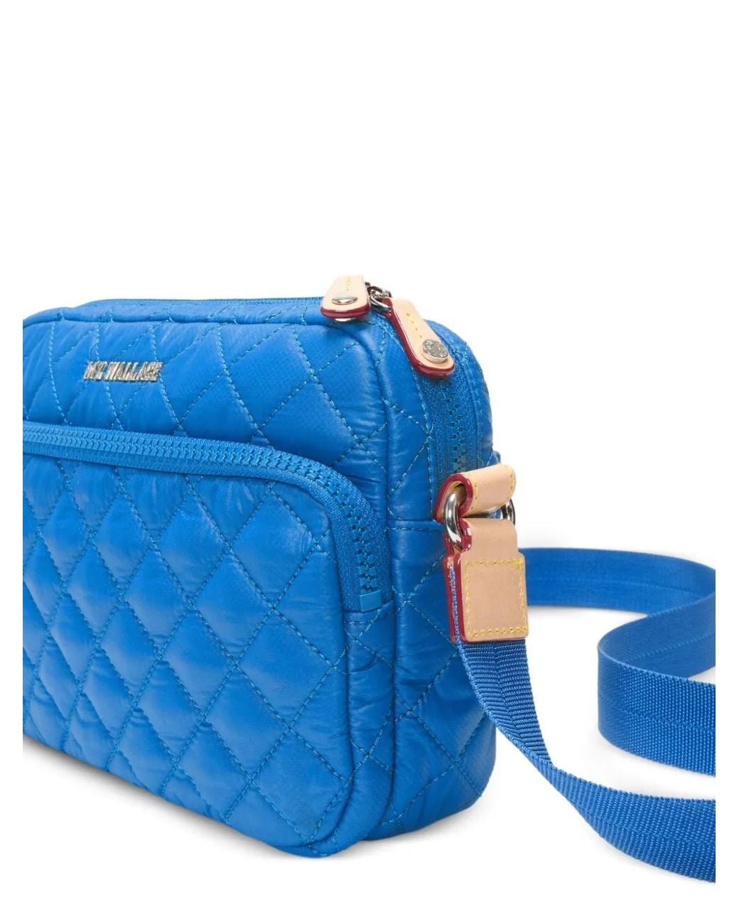 MZ Wallace Blue Small Metro Camera Quilted Crossbody Bag