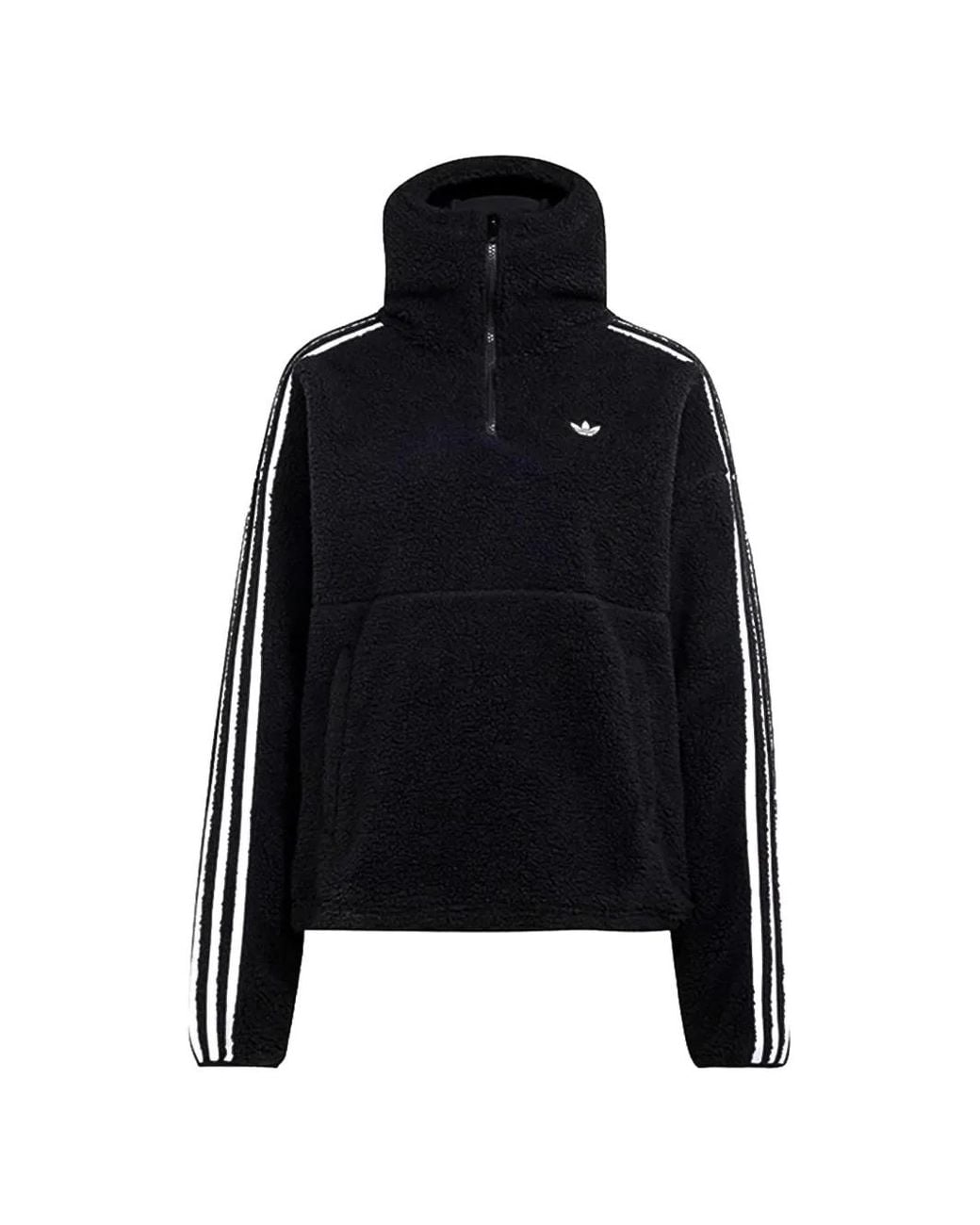 Adidas Black Originals By Jennie Fleece Logo-Patch Hoodie