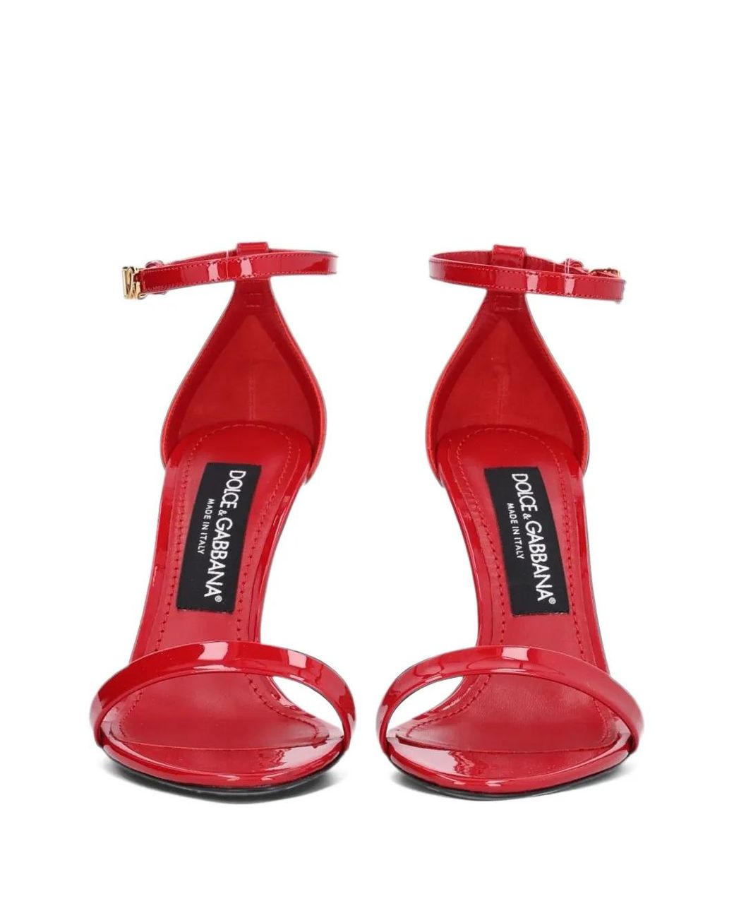 Dolce & Gabbana Red Dolce & Gabbana Patent Leather Sandal