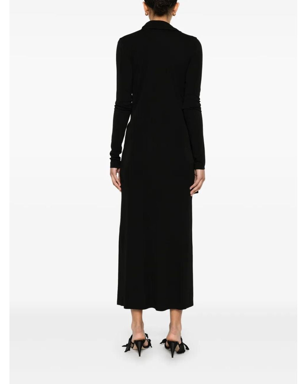 Totême Black Jersey Dress