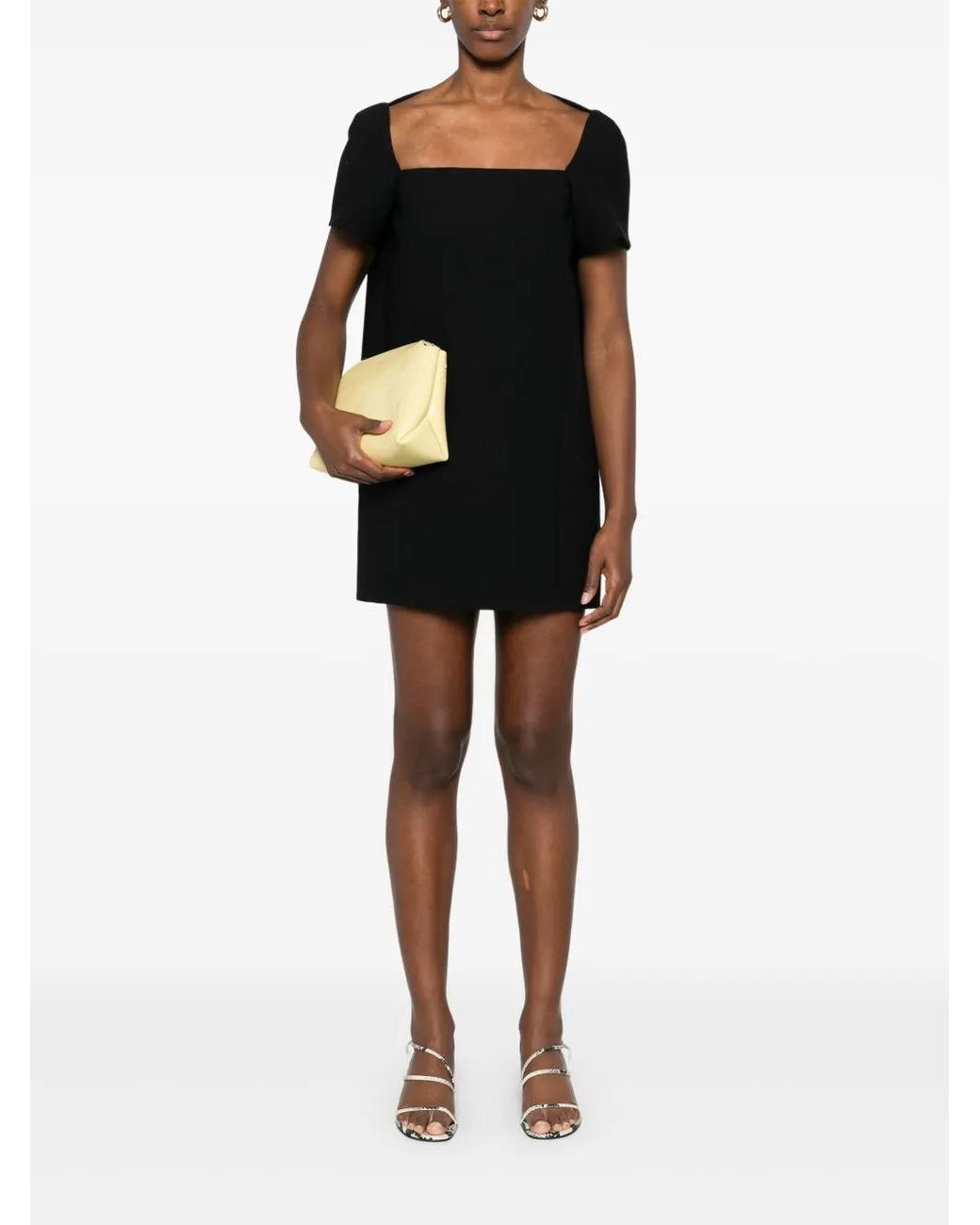Khaite Black Chic Mini Dress For