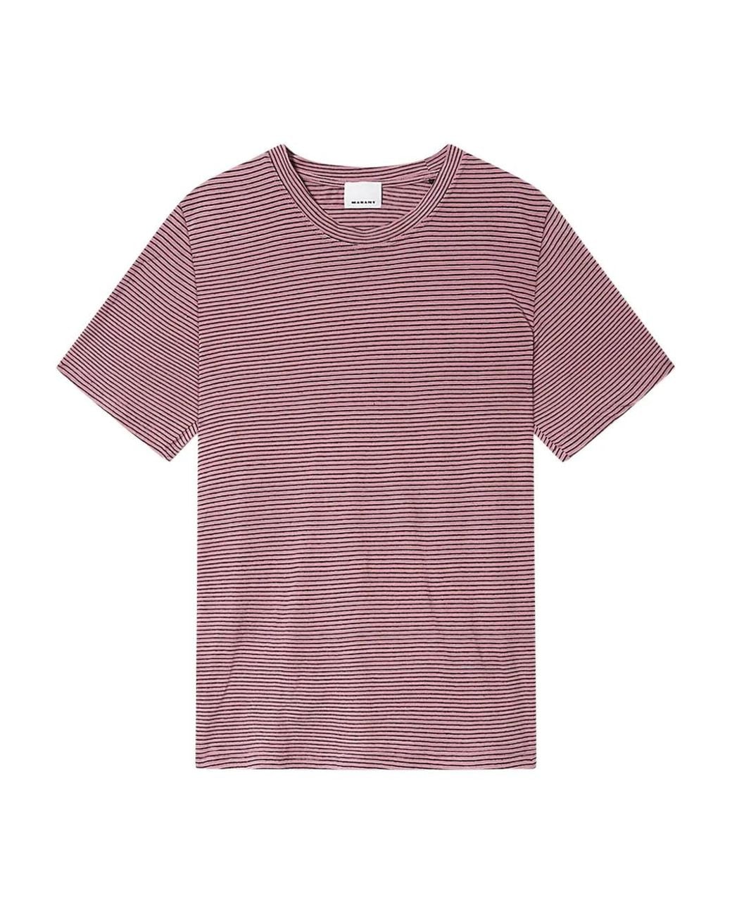 Isabel Marant Purple Leon T-Shirt for men