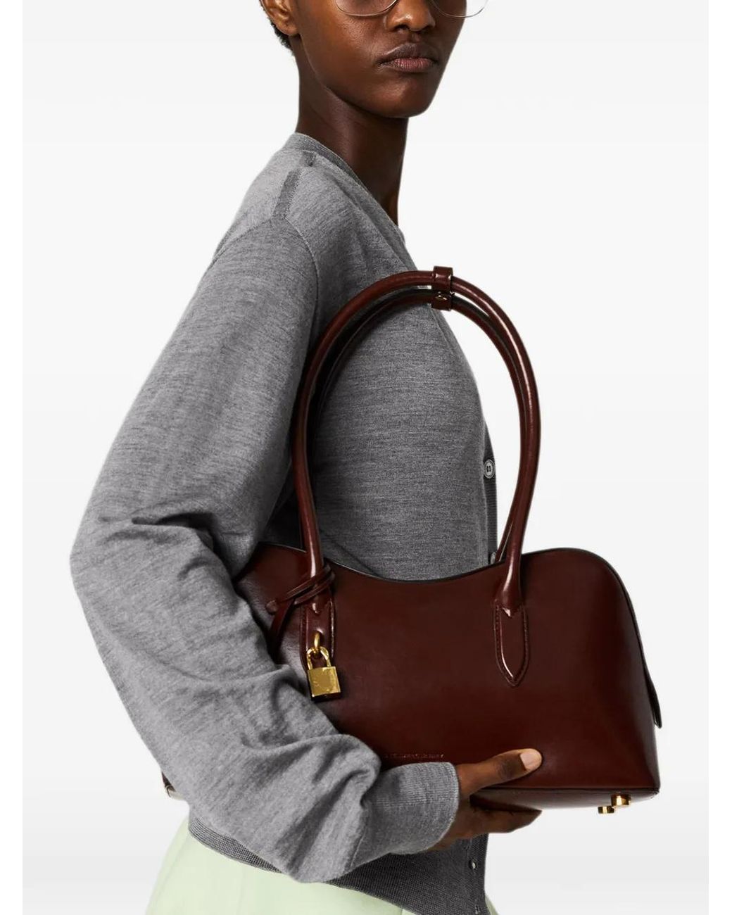 Stella McCartney Gray V-Neck Cardigan
