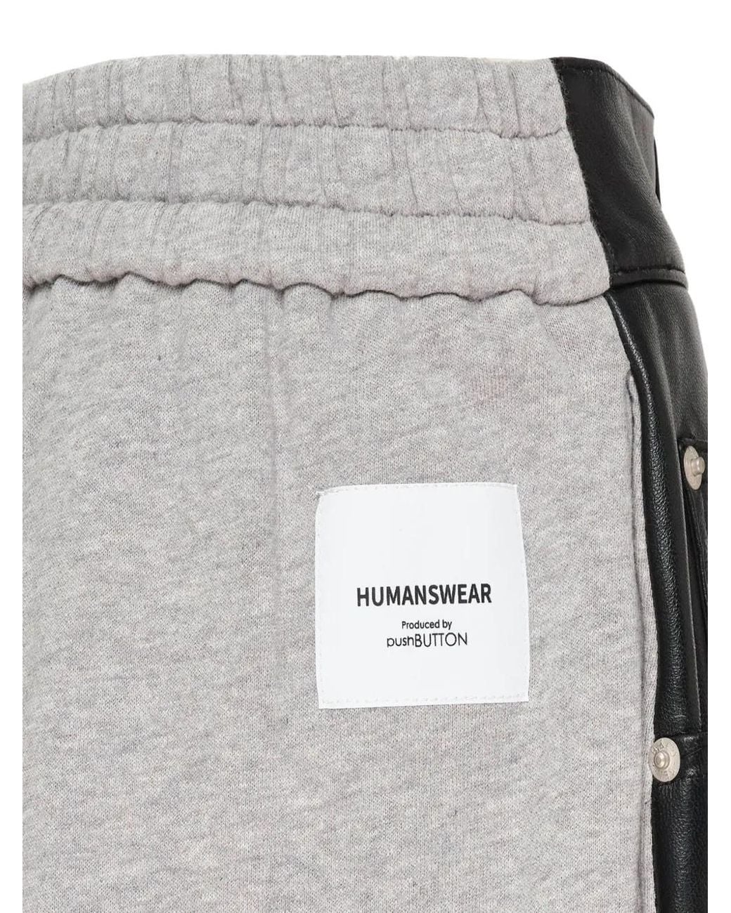 Pushbutton Black Mini-Skirt-Layered Track Pants