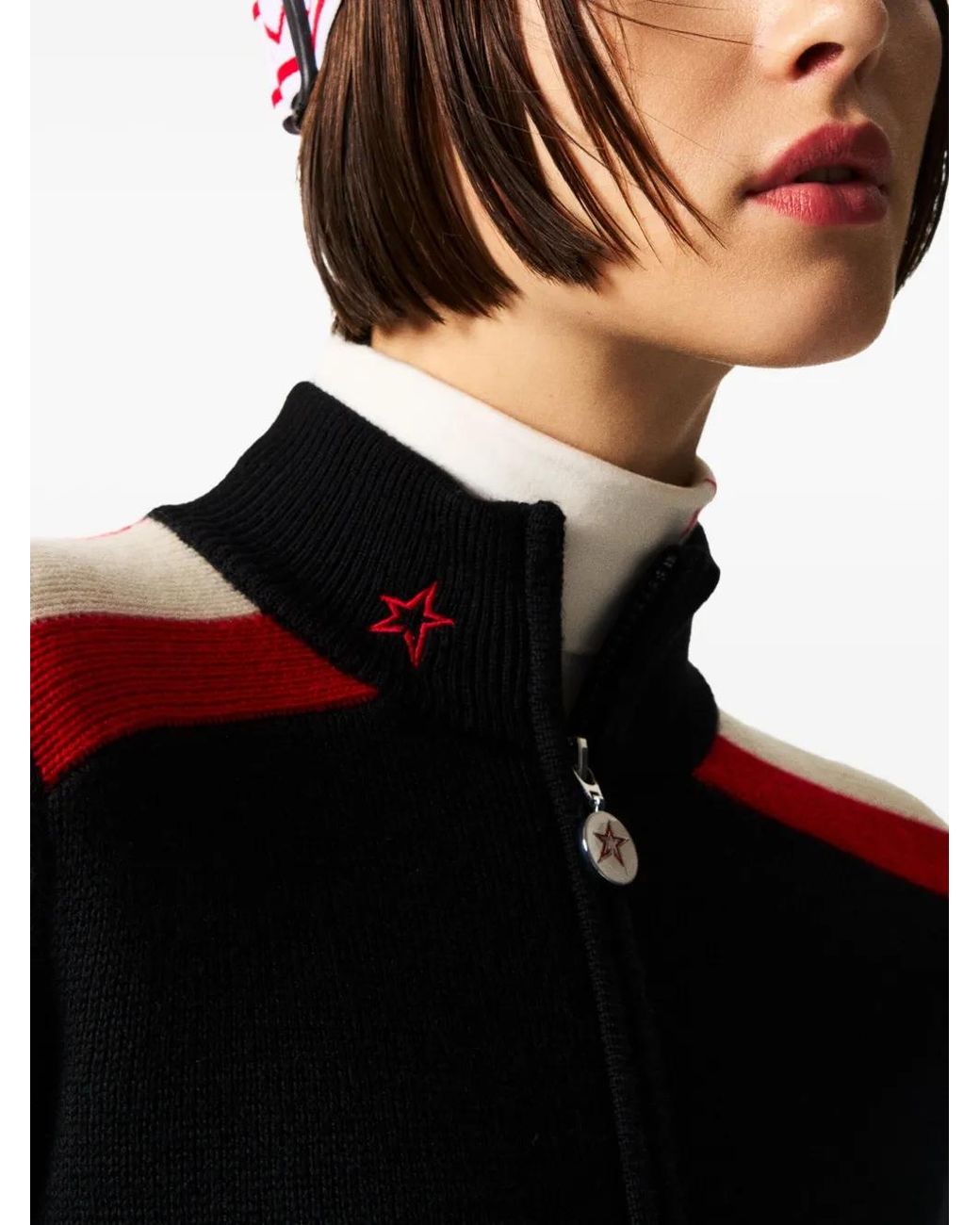 Perfect Moment Black Half-Zip Sweater