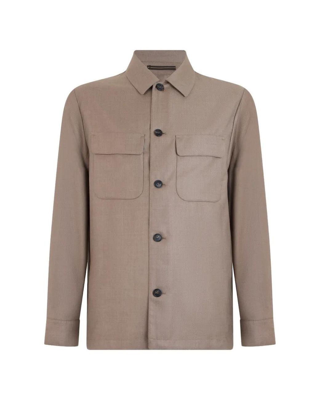 Slowear Natural Chemise À Poche À Rabat for men