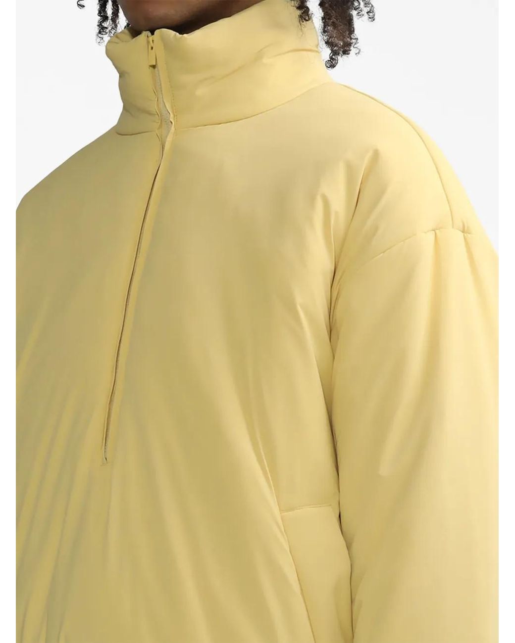 Fear Of God Yellow Logo-Patch Puffer Jacket for men