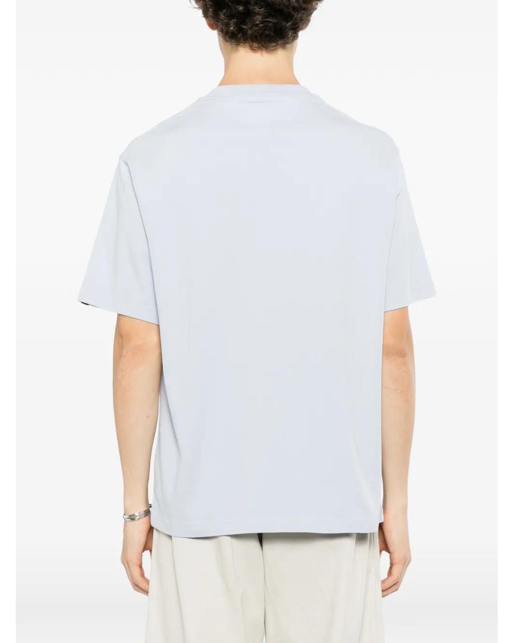SPORT b. by agnès b. Blue Pixel Galaxy Graphic-Print T-Shirt for men