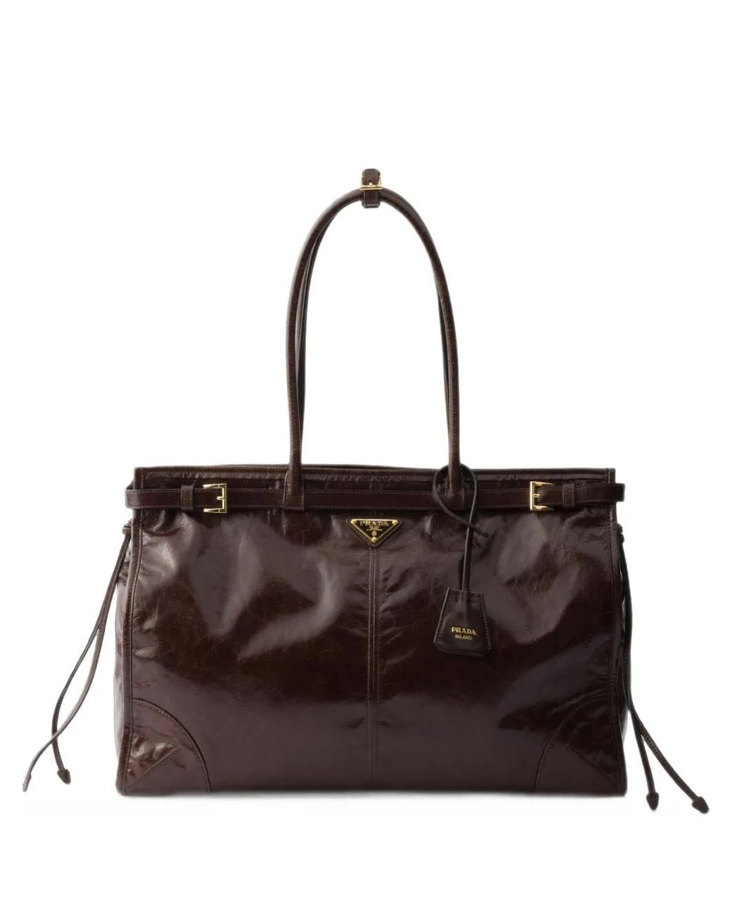 Prada Brown Bonnie Extra-Large Leather Bag