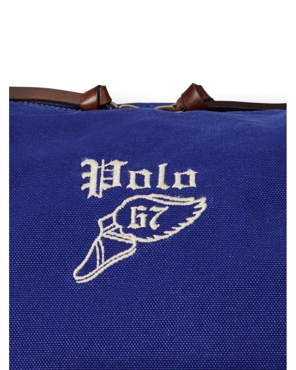 Polo Ralph Lauren Blue Canvas Holdall for men