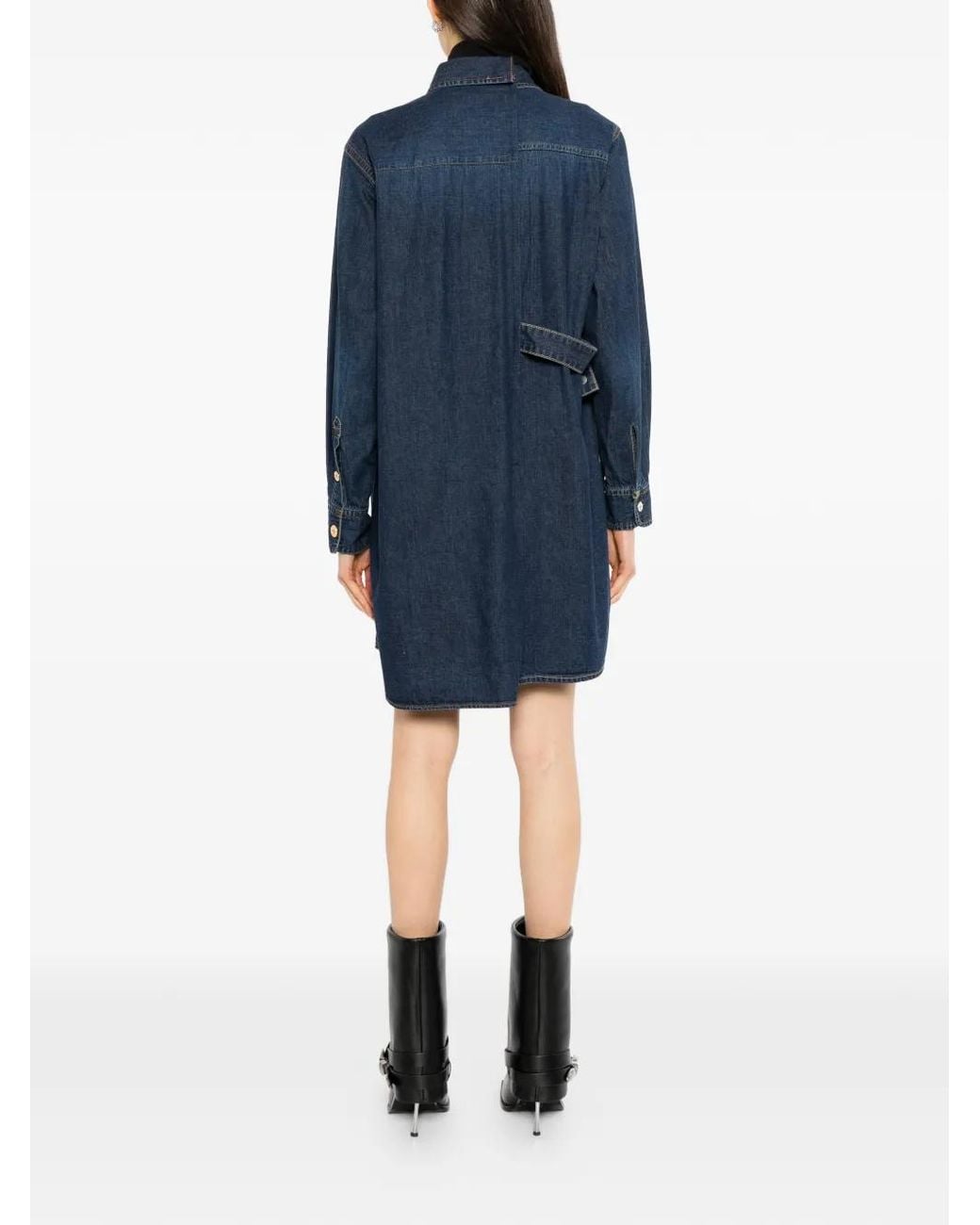 Sacai Blue Denim Mini Dress