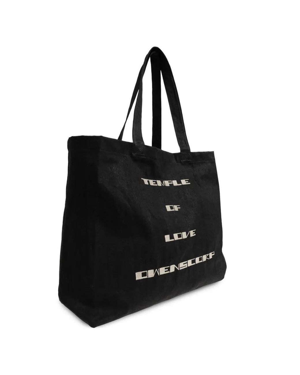 Rick Owens Black Temple Shopper Tote Bag