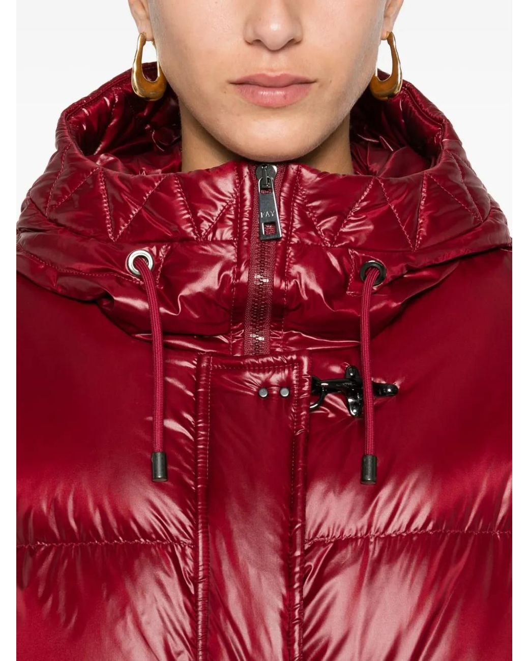 Doudoune À Capuche Fay en coloris Red