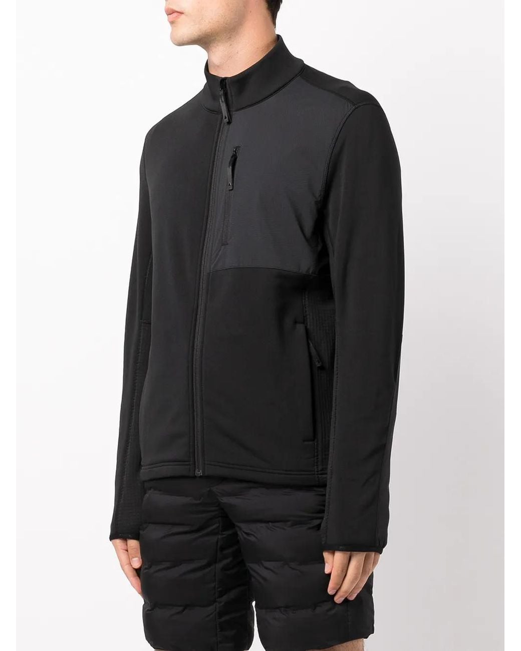 Aztech Mountain Black Panelled Fleece Jacket for men