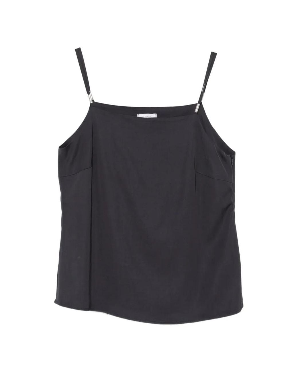 Peserico Black Square-Neck Top