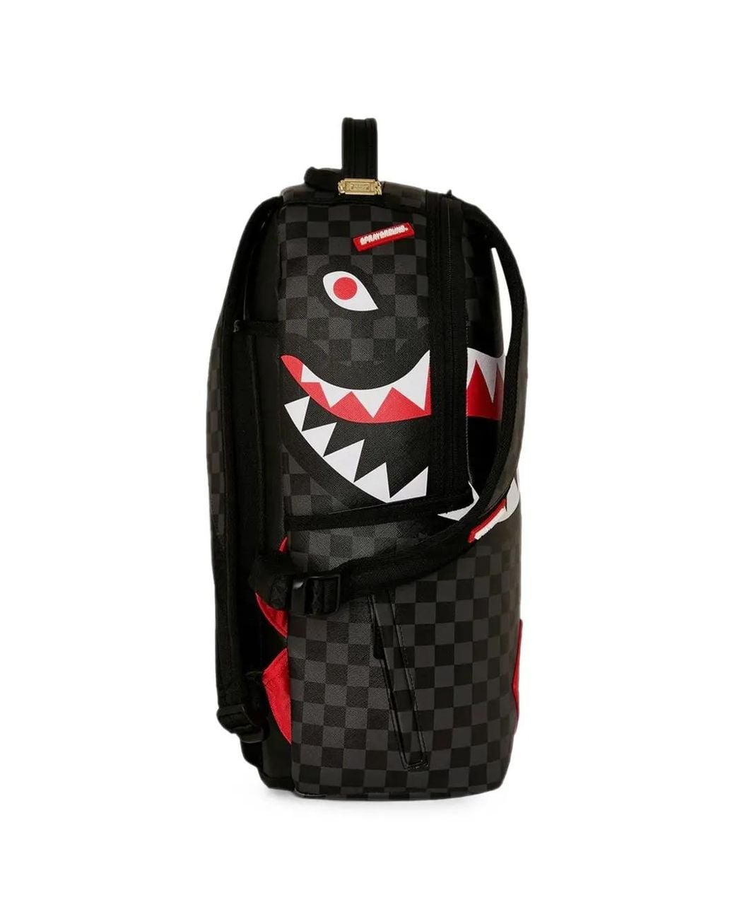 Sprayground Black Checkerboard-Print Backpack