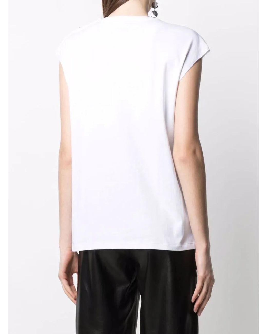 Philipp Plein White Ss Logo-Print T-Shirt