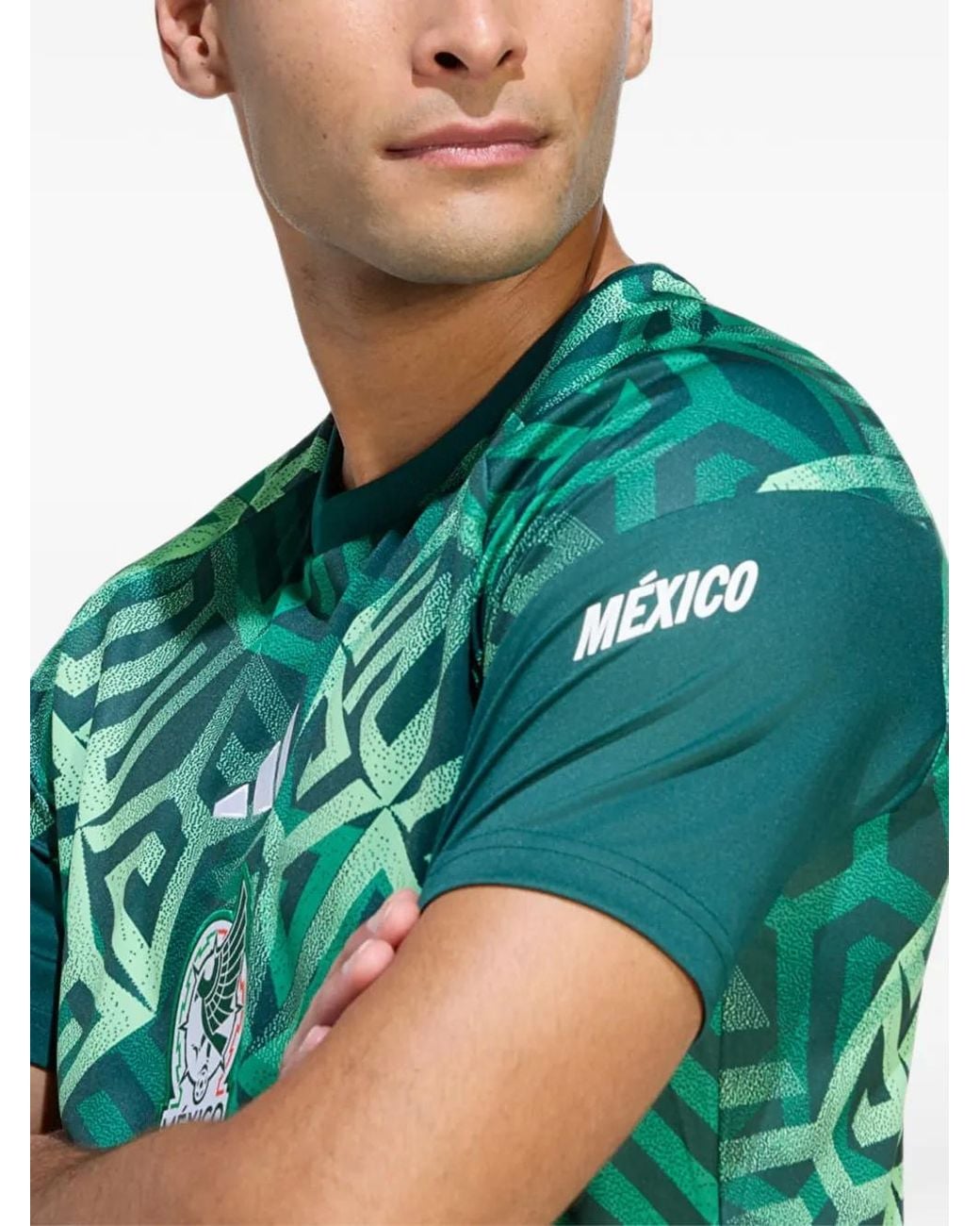 Haut Mexico 26 Home Pre Match Adidas pour homme en coloris Green