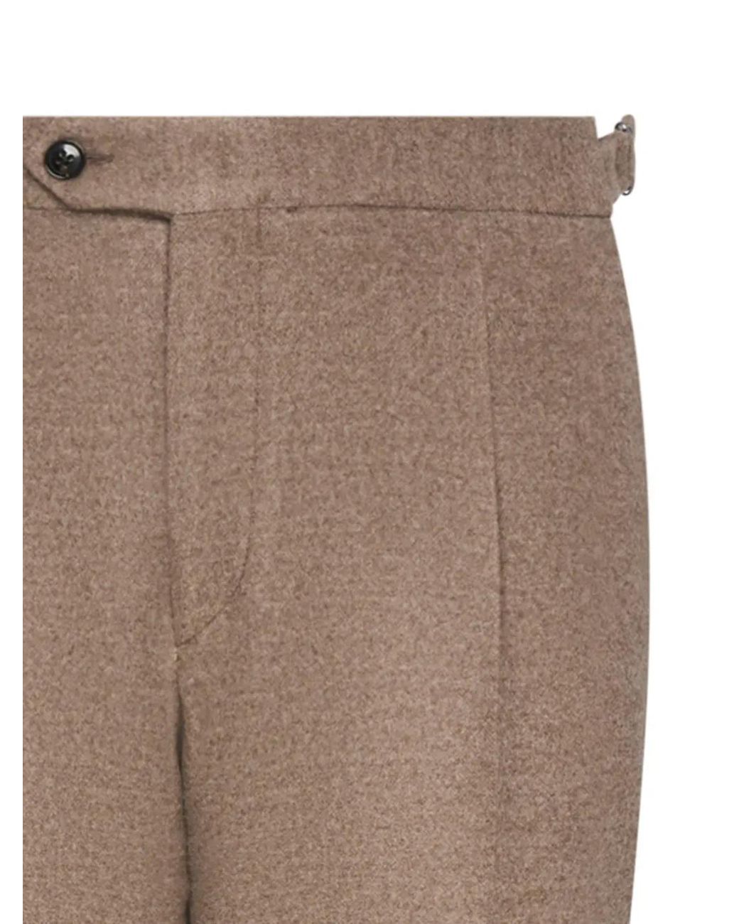 Franzese Collection Natural Double-Waistband Dart Trousers for men